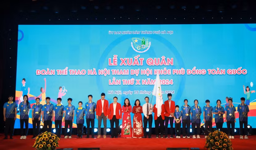 Đại diện Đoàn thể thao thành phố xuất quân tham dự Hội khỏe Phù Đổng toàn quốc lần thứ X Đại diện Đoàn thể thao thành phố xuất quân tham dự Hội khỏe Phù Đổng toàn quốc lần thứ X