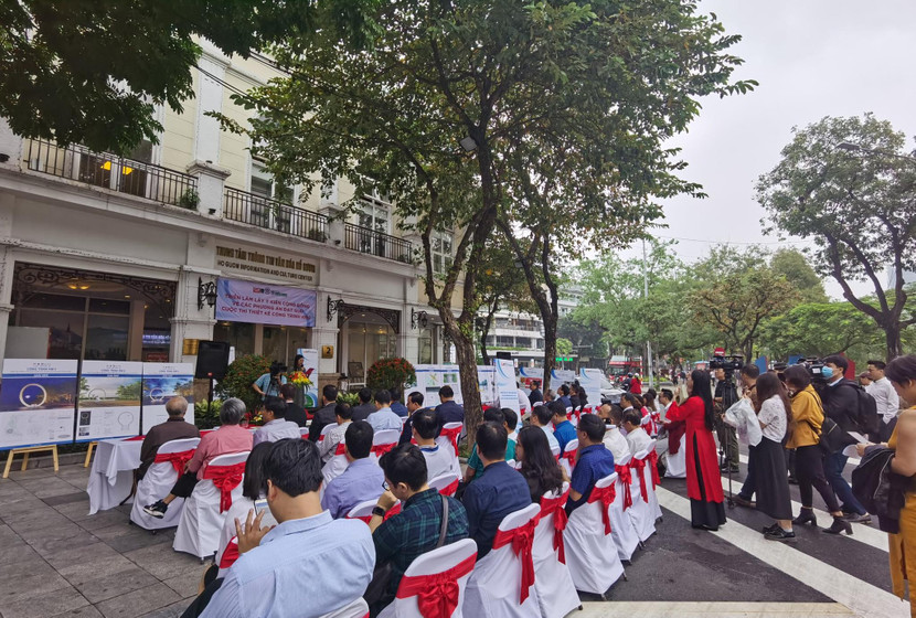 UBND quận Hoàn Kiếm tổ chức Triển lãm Lấy ý kiến cộng đồng về các phương án đạt giải Cuộc thi Thiết kế Công trình Cột mốc Km0.