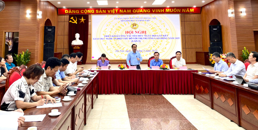 Ngày 11-5, Hà Nội sẽ tổ chức Ngày hội gắn kết giáo dục nghề nghiệp với thị trường lao động với quy mô 10.000 người tham dự Ngày 11-5, Hà Nội sẽ tổ chức Ngày hội gắn kết giáo dục nghề nghiệp với thị trường lao động với quy mô 10.000 người tham dự