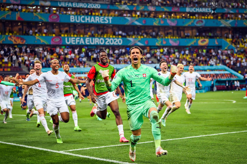 Đây là lần đầu tiên Thụy Sĩ vào đến tứ kết một kỳ EURO