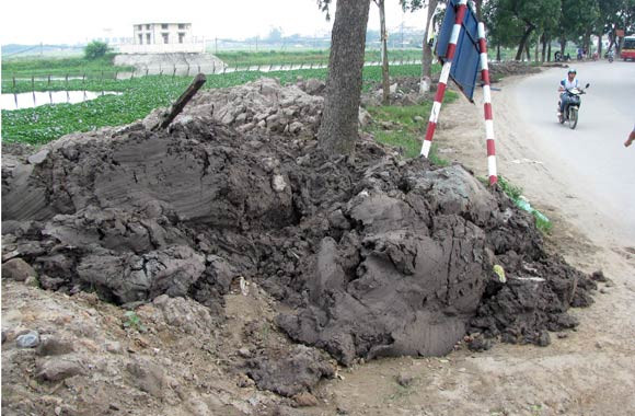 Những đống phế thải còn "tươi nguyên" tại thời điểm sáng 10-8-2011 Những đống phế thải còn "tươi nguyên" tại thời điểm sáng 10-8-2011