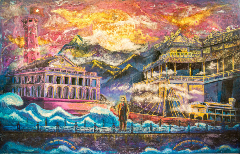 Tác phẩm "Hành trình của Nguyễn Ái Quốc" Tác phẩm "Hành trình của Nguyễn Ái Quốc"