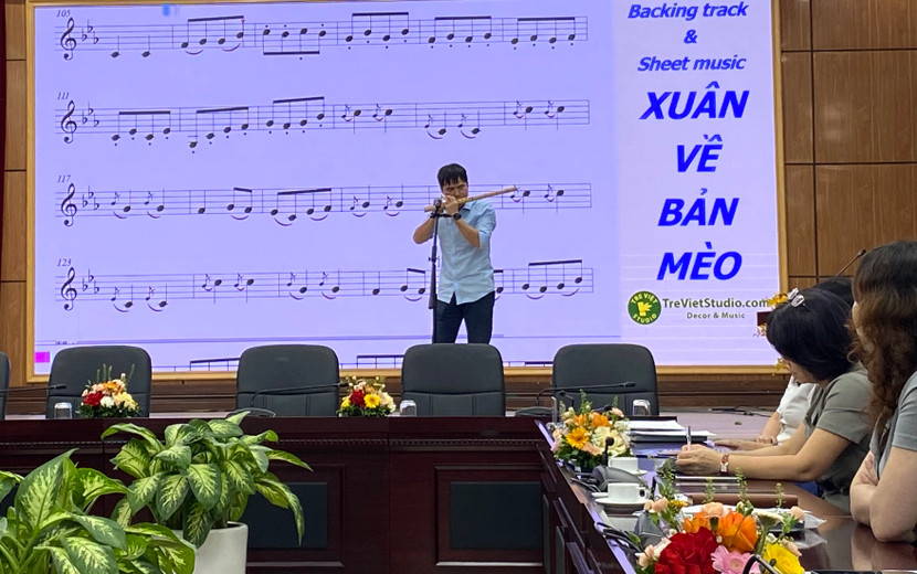 Phong trào học và biểu diễn nhạc cụ dân tộc đang được lan toả mạnh trong nhiều trường học trên địa bàn thành phố