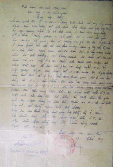 Bản hợp đồng cho HTX 19-5 mượn đất được gia đình ông Đỗ Duy Hoài bảo quản rất tốt, và nó là bằng chứng không thể chối cãi về quyền sở hữu hợp pháp trước Tòa án.