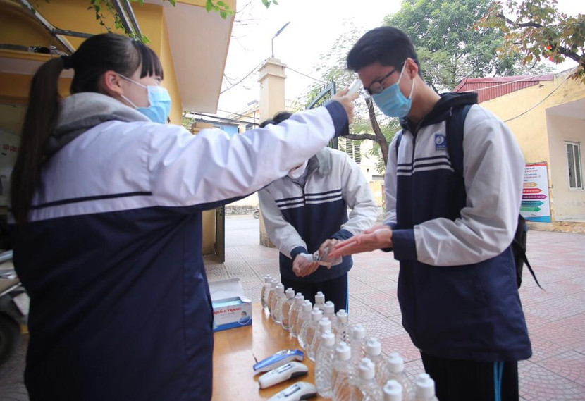 Trường THPT Nguyễn Thị Minh Khai chủ động tăng cường phòng chống dịch bệnh (Ảnh Lam Thanh) Trường THPT Nguyễn Thị Minh Khai chủ động tăng cường phòng chống dịch bệnh (Ảnh Lam Thanh)