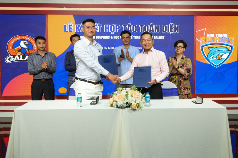 Đội bóng rổ Nha Trang Dolphins và Học viện Thể thao Quốc tế Galaxy (GISA) chính thức ký kết biên bản ghi nhớ hợp tác chiến lược Đội bóng rổ Nha Trang Dolphins và Học viện Thể thao Quốc tế Galaxy (GISA) chính thức ký kết biên bản ghi nhớ hợp tác chiến lược