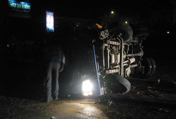 Rất may vụ tai nạn liên hoàn không thiệt hại về người