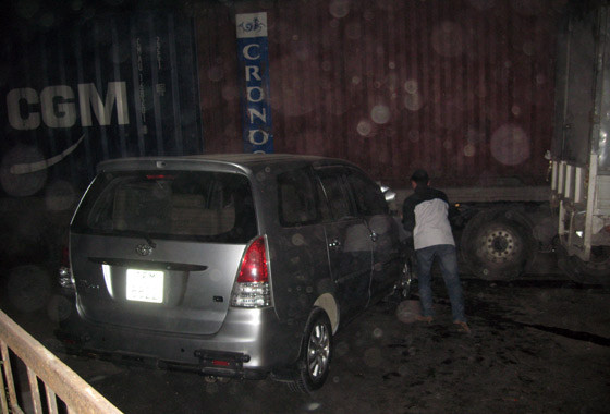 Rất may vụ tai nạn liên hoàn không thiệt hại về người