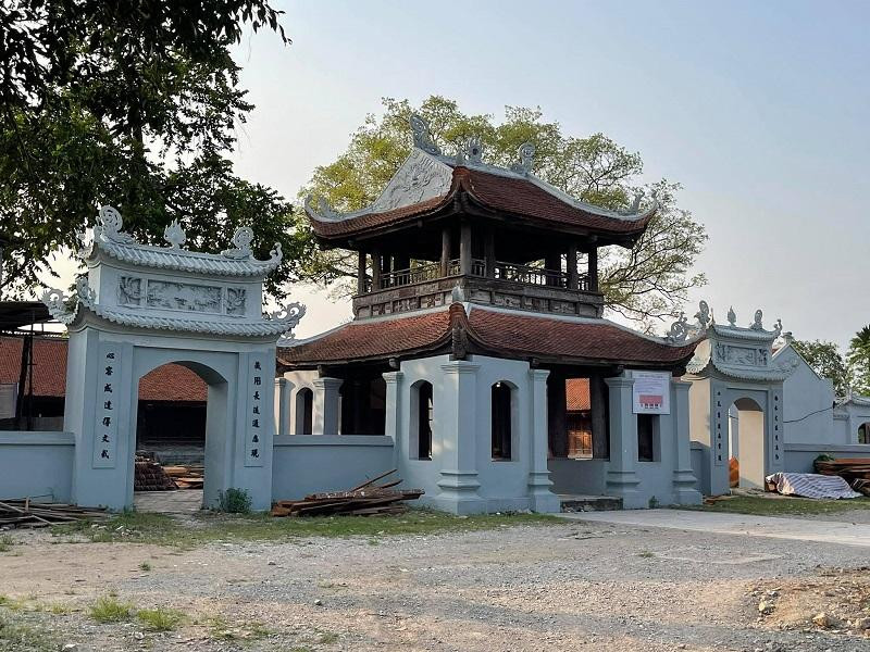 Diện mạo mới chùa chùa Đậu (ảnh chụp tháng 4/2021)