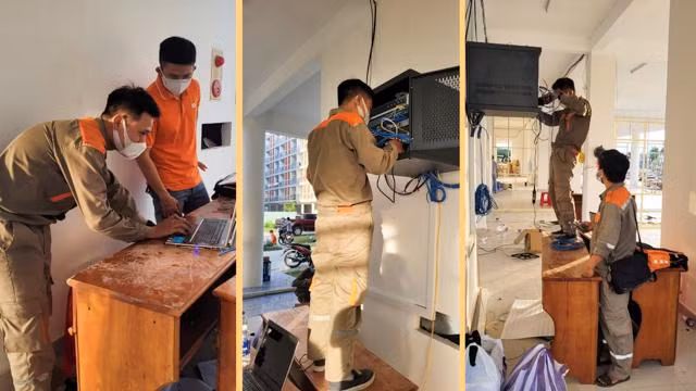 Việc lắp đặt thiết bị hạ tầng công nghệ góp phần giảm tải tiếp xúc trực tiếp của y bác sĩ trong quá trình thăm khám, chữa bệnh