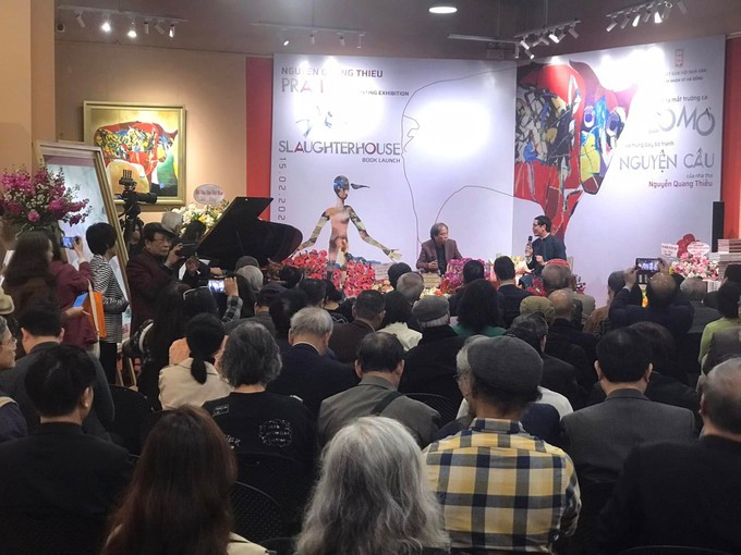Buổi ra mắt Trường ca Lò mổ của Nhà thơ Nguyễn Quang Thiều sáng 15-2 tại NXB Hội Nhà văn