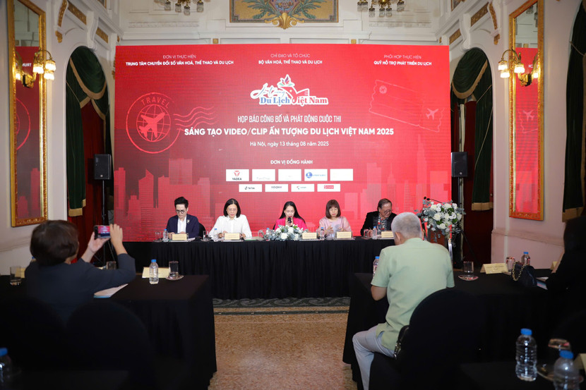Trung tâm Chuyển đổi số Văn hóa, Thể thao và Du lịch phối hợp cùng các đơn vị liên quan tổ chức họp báo, phát động Cuộc thi sáng tạo Video/clip “Ấn tượng Du lịch Việt Nam”