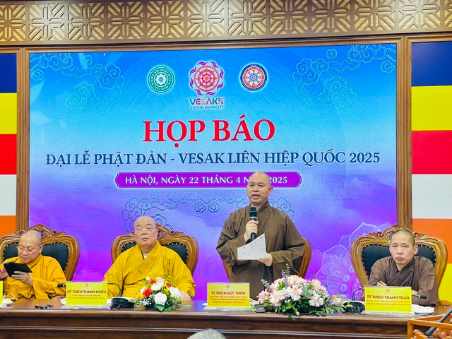 Thượng tọa Thích Đức Thiện, Phó Chủ tịch kiêm Tổng Thư ký Hội đồng Trị sự Giáo hội Phật giáo Việt Nam, cho biết tham dự đại lễ có khoảng 1.250 đại biểu quốc tế tham dự