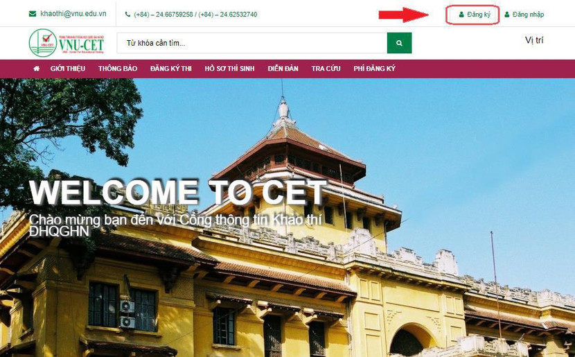 Chính thức mở cổng đăng ký trực tuyến kỳ thi đánh giá năng lực học sinh THPT ĐHQG Hà Nội Chính thức mở cổng đăng ký trực tuyến kỳ thi đánh giá năng lực học sinh THPT ĐHQG Hà Nội