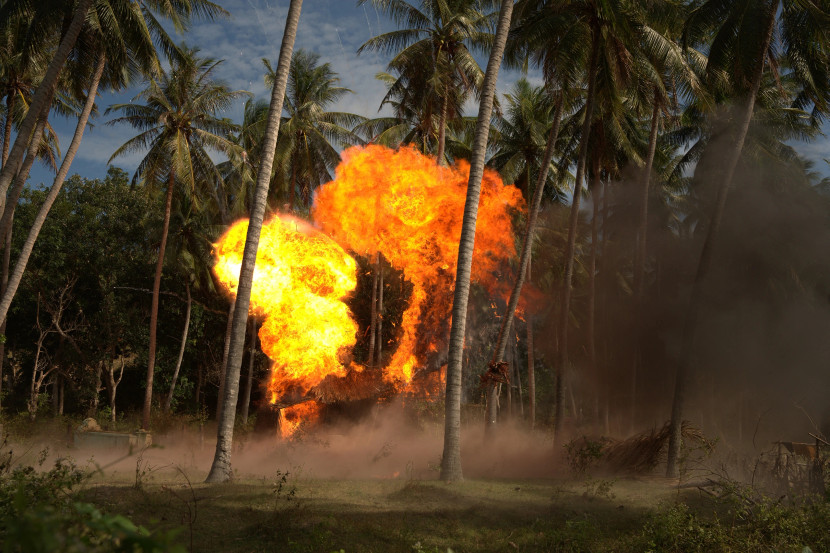 Bối cảnh cháy nổ trên phim