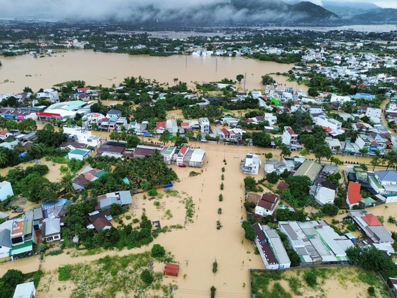 Hình ảnh ngập lụt ở Nha Trang - Khánh Hoà vào trung tuần tháng 11 vừa qua (ảnh: baochinphu.vn)