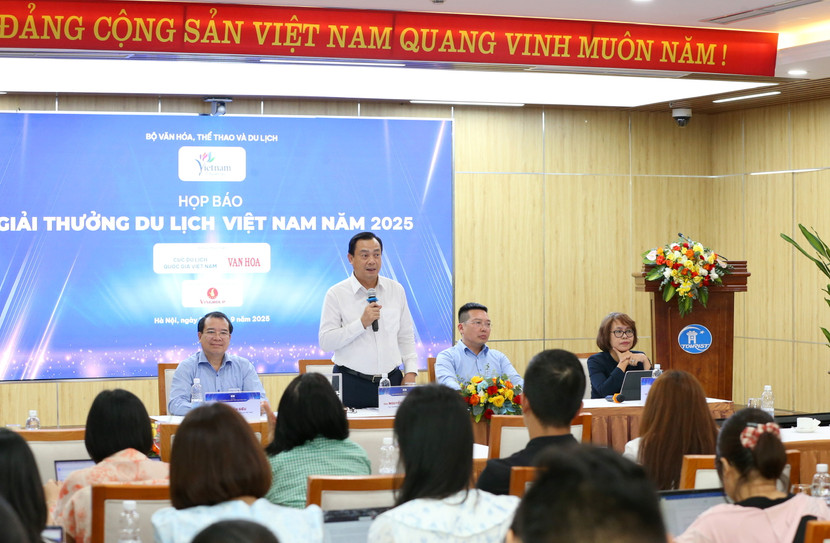 Bộ VHTTDL tổ chức họp báo công bố Giải thưởng Du lịch Việt Nam 2025 với 11 hạng mục và 18 giải thưởng trong lĩnh vực du lịch