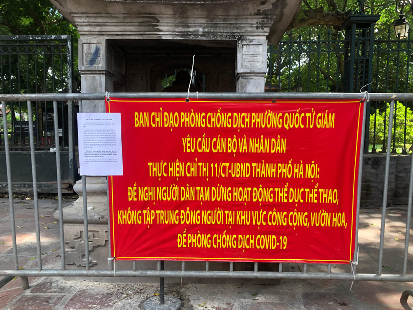 Khuyến cáo của Văn Miếu Quốc Tủ Giám sáng 6/7 Khuyến cáo của Văn Miếu Quốc Tủ Giám sáng 6/7