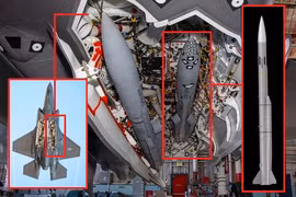 Tên lửa Meteor tiến bước dài để tác chiến với tiêm kích F-35A