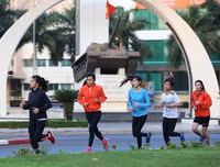 [ẢNH] Xuyên giá lạnh, luyện tập từ tờ mờ sáng để chinh phục Việt dã toàn quốc