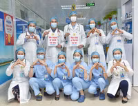 Những hình ảnh đẹp về cán bộ y tế cả nước cùng lan tỏa thông điệp phòng chống dịch Covid-19