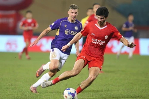 Hạ đẹp Hà Nội FC, Thể Công Viettel lên nhì bảng V-League