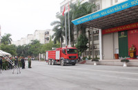 Toàn cảnh diễn tập phương án giải cứu nạn nhân vụ cháy nổ trong trường học