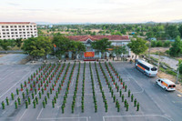 Ngắm nữ cán bộ y tế Cảnh sát cơ động xinh đẹp tiêm vaccine cho đồng đội