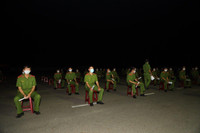 Ngắm nữ cán bộ y tế Cảnh sát cơ động xinh đẹp tiêm vaccine cho đồng đội