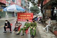 Công an huyện Mỹ Đức xuyên ngày đêm gác chốt chặn du khách vào chùa Hương