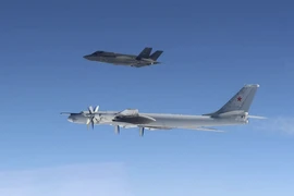 F-35 và F-16 Mỹ chạm mặt oanh tạc cơ Tu-95MS Nga ngoài khơi Alaska