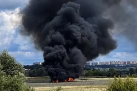 Tiêm kích Nga rơi tại vùng Moscow, xuất hiện nghi vấn có thể là tiêm kích tàng hình Su-57