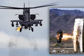 Đạn pháo 30 mm 'nổ gần' giúp trực thăng tấn công AH-64 Apache săn UAV hiệu quả