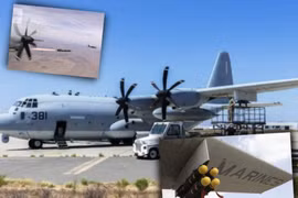 Thủy quân lục chiến Mỹ loại biên gói vũ khí Harvest Hawk trên máy bay vận tải KC-130J