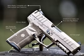 FN Five-seveN - súng ngắn cỡ nhỏ với đạn tốc độ cao và khả năng xuyên giáp đặc biệt