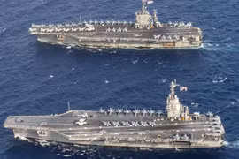 Hỏa lực khổng lồ nếu Mỹ triển khai 3 nhóm tác chiến tàu sân bay gần Iran