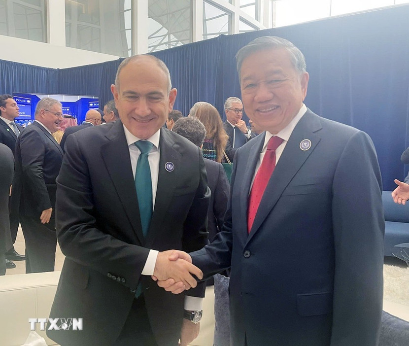 Tổng Bí thư Tô Lâm gặp lãnh đạo các nước nhân dịp tham dự cuộc họp khai mạc Hội đồng Hòa bình về Gaza.