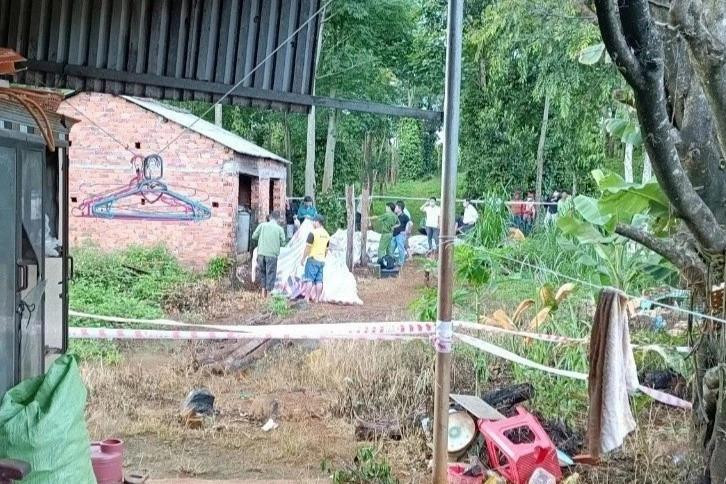 Hiện trường vụ giết người rồi đốt xác phi tang. Nguồn: Zing