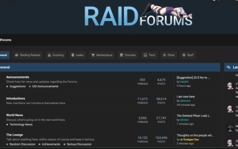 RaidForums - một trong những diễn đàn tin tặc lớn nhất thế giới