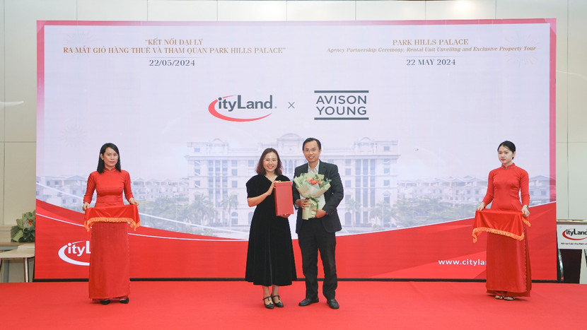 Đại diện CityLand và Công ty Avison Young. Đại diện CityLand và Công ty Avison Young.