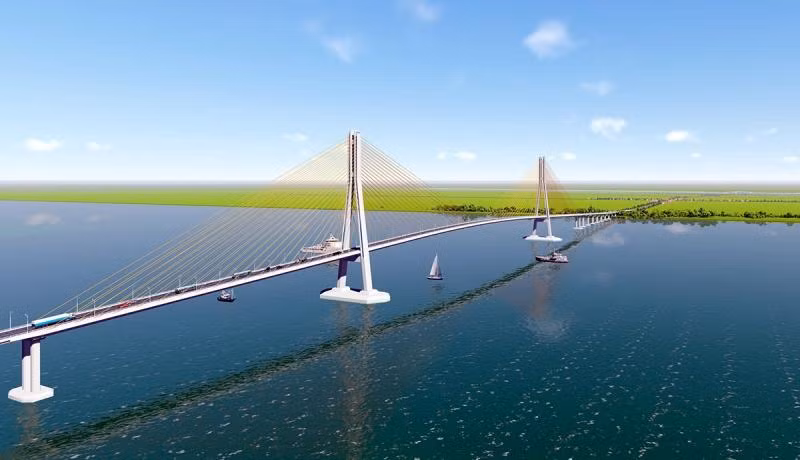 Cầu Đại Ngãi vượt sông Hậu có quy mô 8.000 tỷ đồng, sử dụng vốn ngân sách Nhà nước