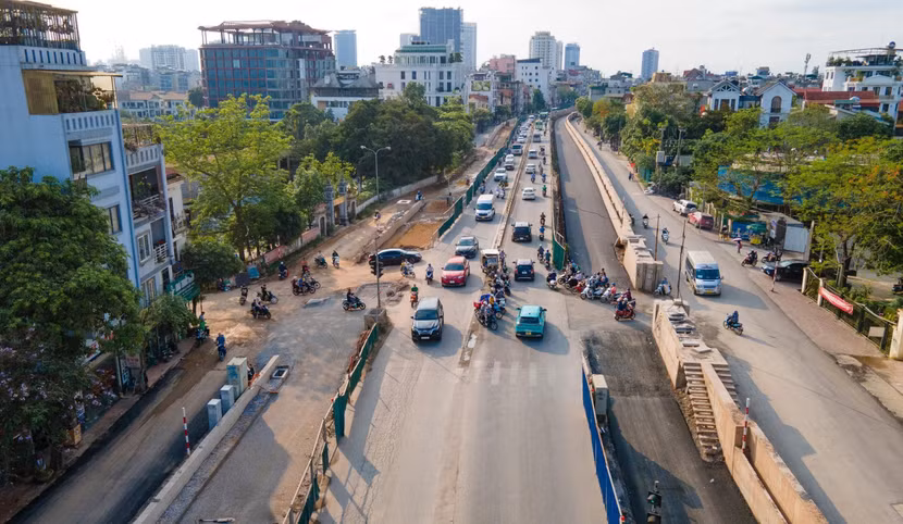 Dự án hạ cốt mở rộng đường Âu Cơ sẽ được thông xe kỹ thuật toàn tuyến vào cuối tháng 6 tới đây