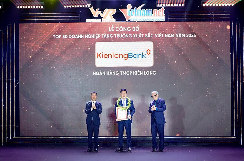 KienlongBank được vinh danh Top 50 Doanh nghiệp tăng trưởng xuất sắc nhất Việt Nam KienlongBank được vinh danh Top 50 Doanh nghiệp tăng trưởng xuất sắc nhất Việt Nam