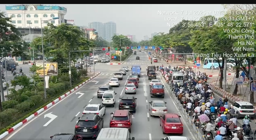 Từ sáng 9/7, sẽ chính thức thực hiện phân làn ô tô, xe máy trên đường Võ Chí Công