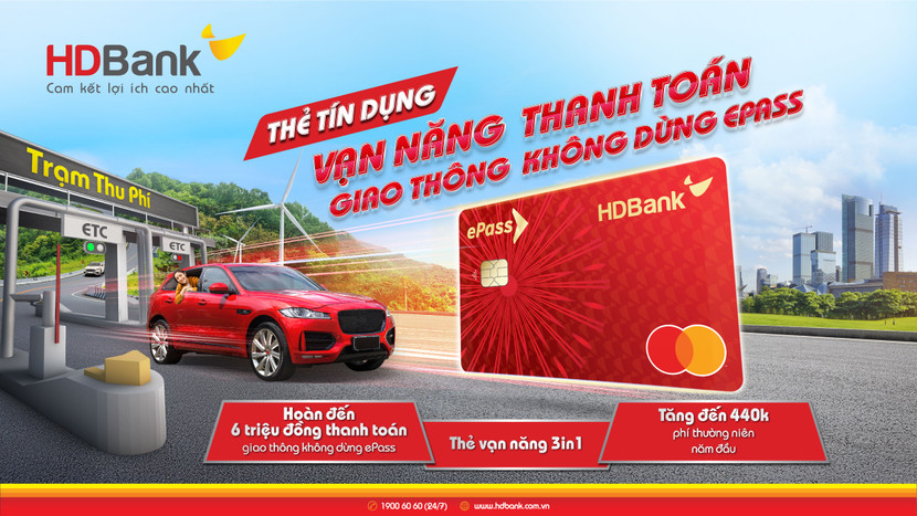 Với thẻ vạn năng HDBank ePass 3 trong 1, những lo ngại về chi phí ‘nuôi xe’ được giảm bớt đáng kể Với thẻ vạn năng HDBank ePass 3 trong 1, những lo ngại về chi phí ‘nuôi xe’ được giảm bớt đáng kể