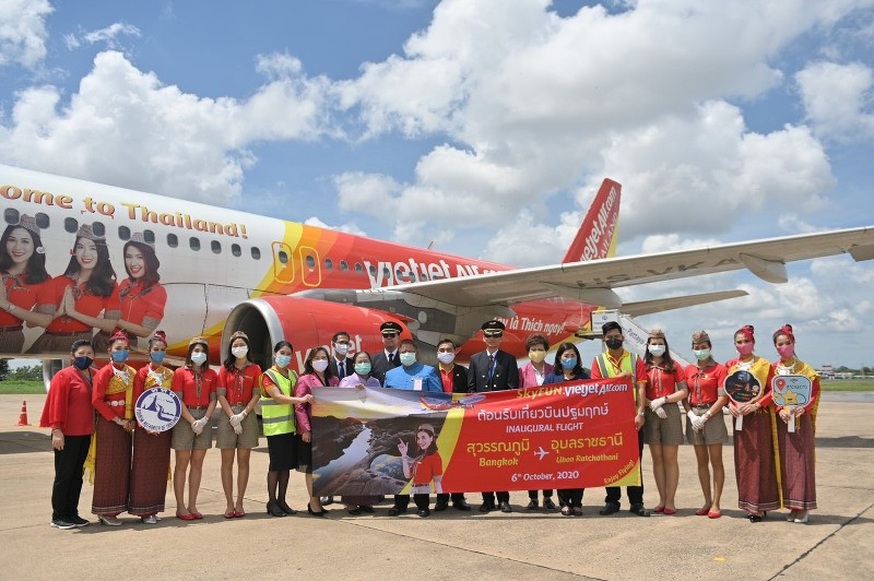 Đây là đường bay thứ ba của Vietjet Thái Lan nối Thủ đô Bangkok với các tỉnh Đông Bắc Thái Lan