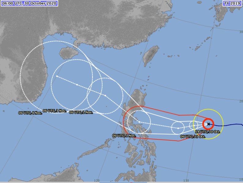 Bão Goni được nhận định là cơn bão mạnh, sẽ đi vào Biển Đông trong vài ngày tới