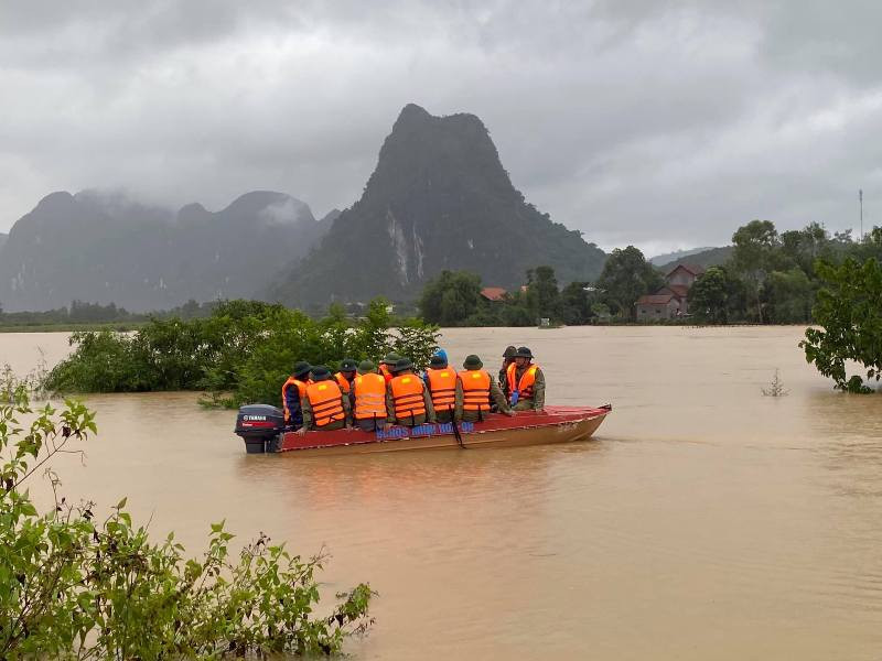 Ngập lụt tại Minh Hóa, Quảng Bình