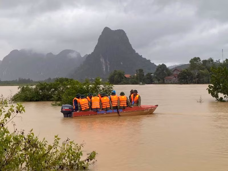 Ngập lụt tại Minh Hóa, Quảng Bình