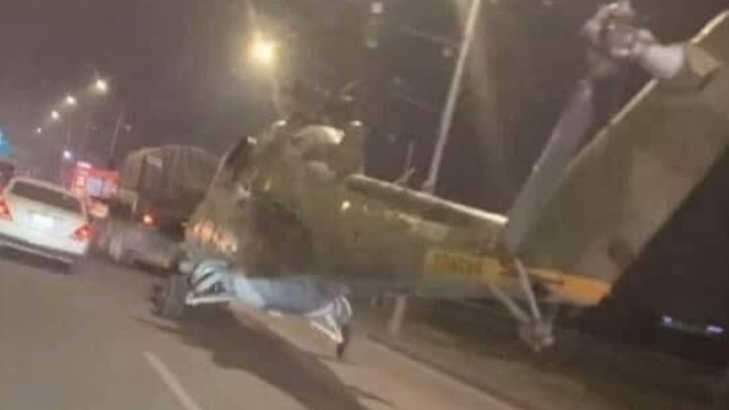 Trực thăng chiến đấu Mi-24 xuất hiện ở Yerevan vào tối ngày 12-12-2020